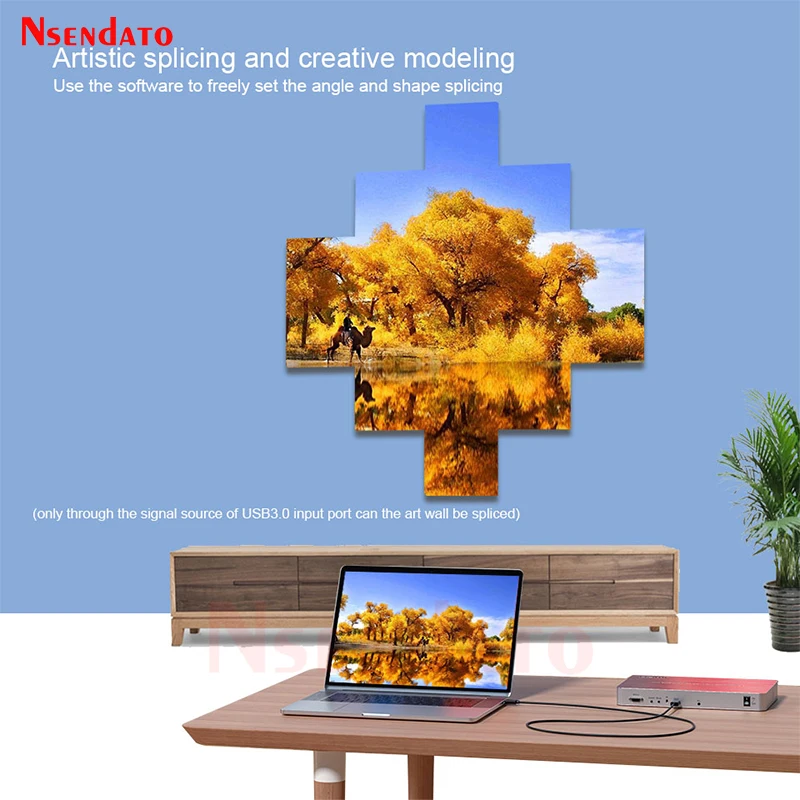 HDMI Art TV Video Wall Controller Processor 3X3 4K Multi-screen Display HDMI Video Art Stitching Wall splicer Splicing For PC TV