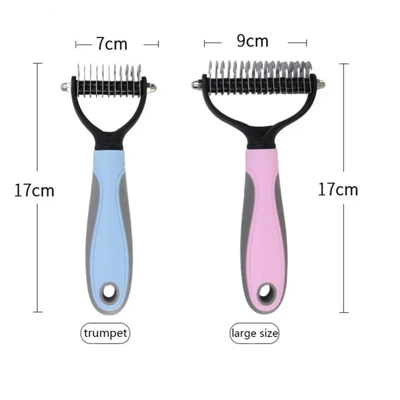 Peigne d'Épilation pour Chien et Chat, Brosse de Soins et de Toilettage pour Animaux de Compagnie, à Poils Longs et Courts, Équipement de Démêlage