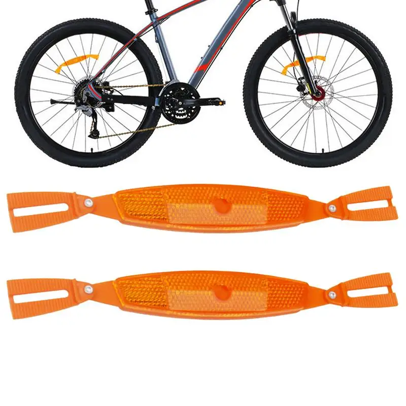 Tire Reflective Spoke 1 Pair Bikes Spoke Reflectors Safety Warning Bicycle Accessories For Night
