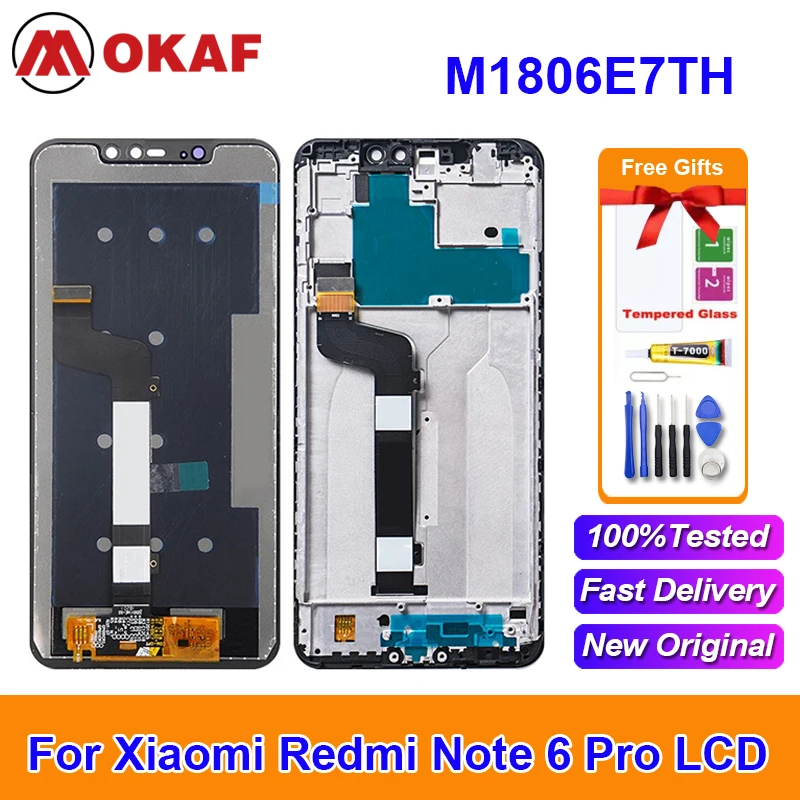 OKANFU Original Xiaomi Redmi Note 6 Pro 