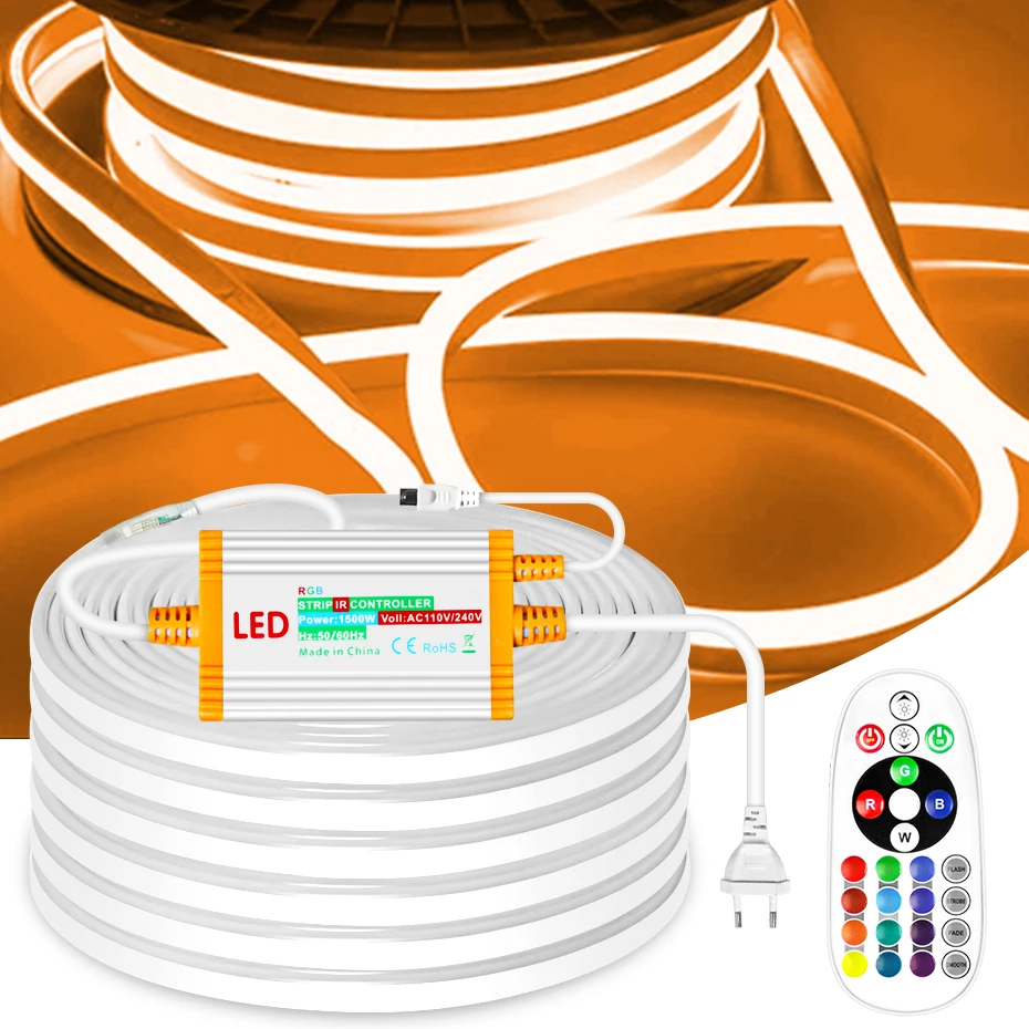 Tira De LED A Batería Impermeable 5V: Luz Cálida O Fría, Para Interior Y Exterior