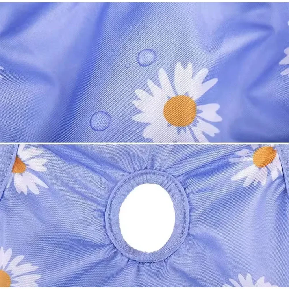 Dog Diapers Pet Diapers Dog Nappies Pet Physiological Pants Floral Female Dog Diapers Small Middle Dogs Chihuahua Teddy Breathable Shorts Underwear Pet Supplies
