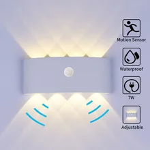

Led Wall Light for Home Motion Sensor Waterproof Nordic Simple Living Room Bedroom Bedside