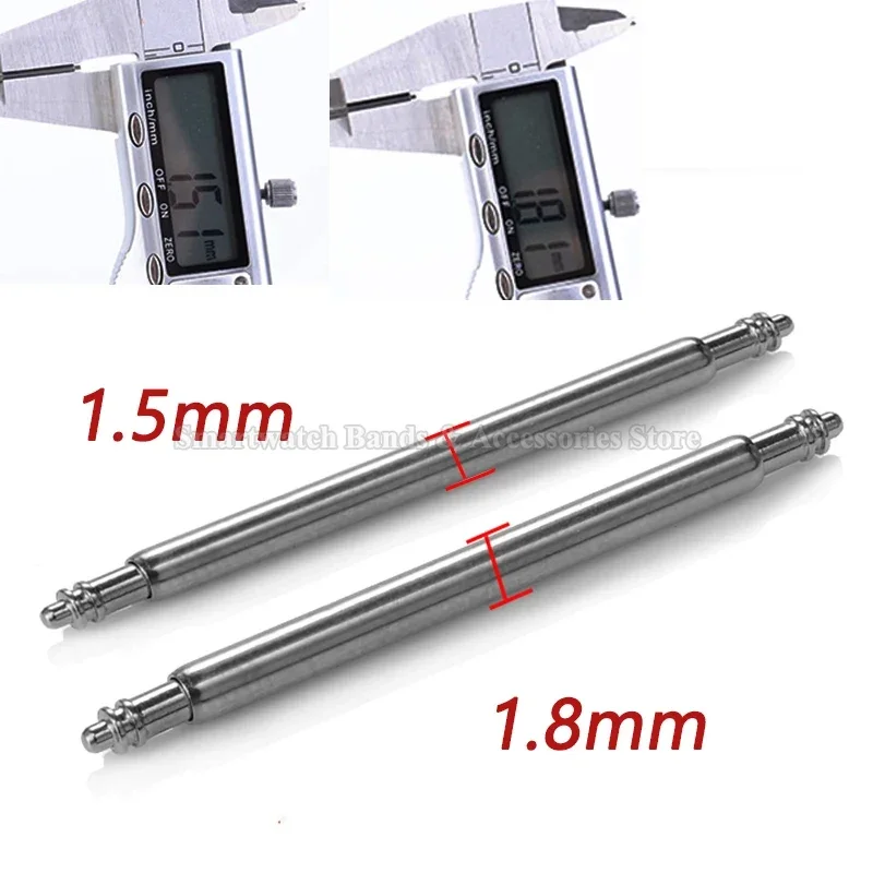 Versatile Metal Watch Band Spring Bar Pins - Multiple Size Options