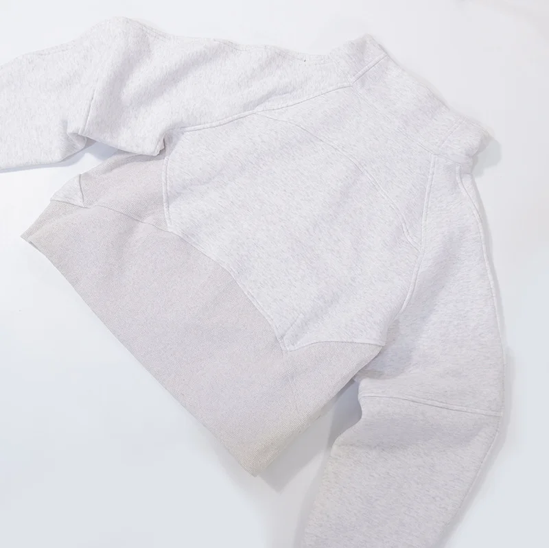 Neuer Verdickter Hochkragen-Pullover für Damen, Sport-Halbreißverschluss-Jacke, Langarm-Laufjacke für Fitness und Yoga – Detail 15