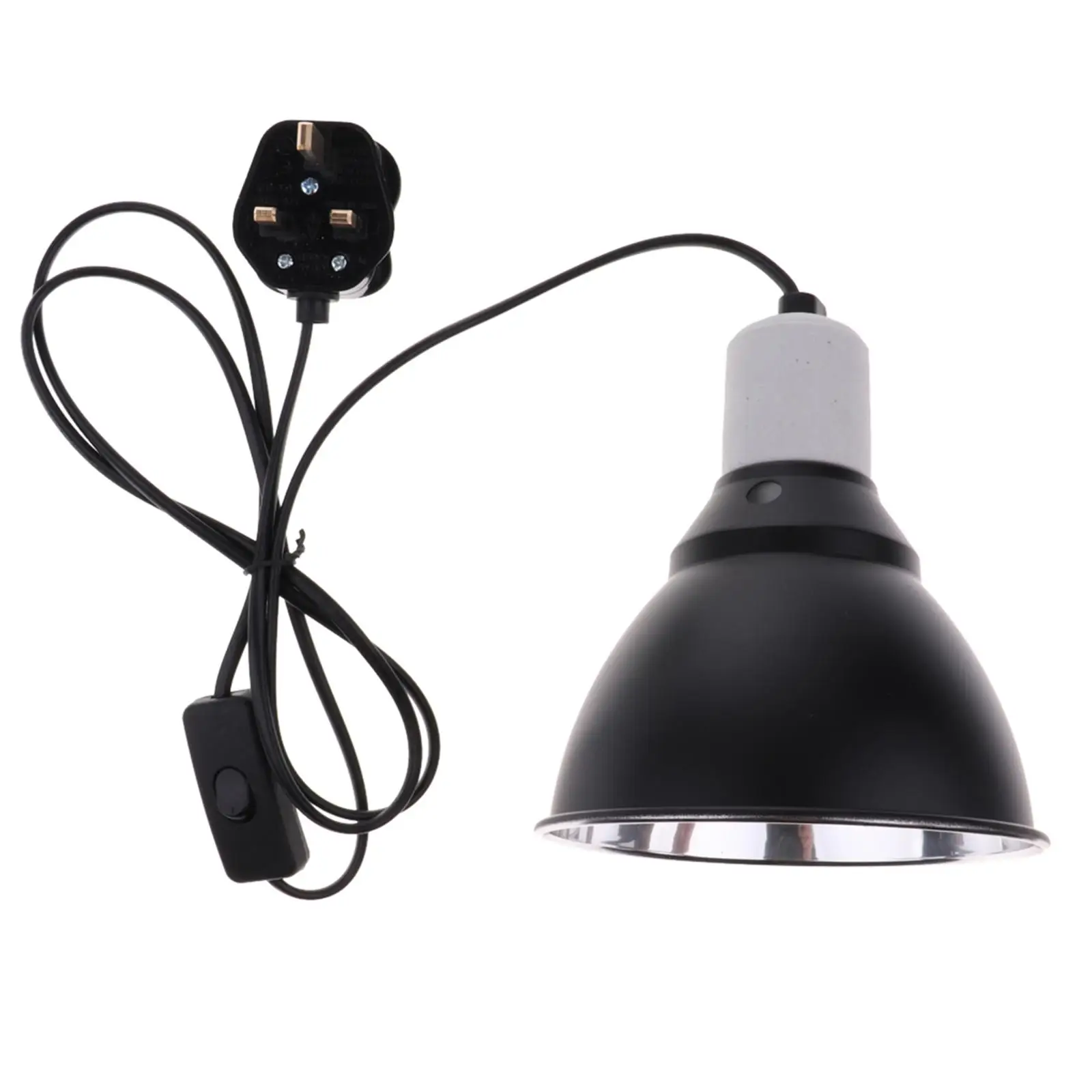 Metal Ceramic Heat Lamp Reflector UVB Light Holder Reptile Brooder E27