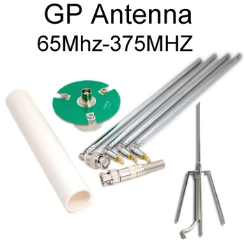 Antenna FM GP 65Mhz-375MHZ per trasmettitore FM ricevitore trasmissione campus antenna telescopica BNC Q9 RF HAM amplificatore radio