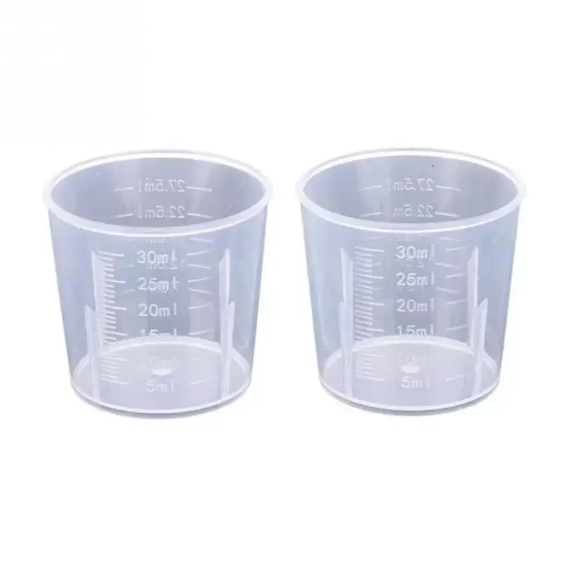 3Pcs Measuring Cups Set Plastic Graduated Measuring Cup Liquid Container  Epoxy Resin Silicone Making Tool Transparent Mixing Cup