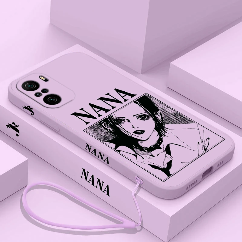 thumbnail image 1 of Funda de teléfono de Anime NANA Fashion para Xiaomi Redmi Note 13 12 12Pro 11 11S 11T 10S 10 Pro Plus 5G Liquid Left Rope, 1 of 5
