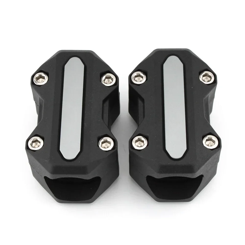 Lot De 2 Blocs De Protection Pare-Chocs Moto – 22/25/28 Mm, Compatible BMW R1200GS, F800GS, KTM, Honda, Etc.