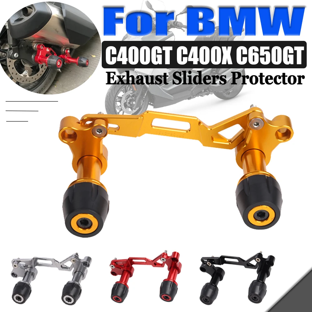 

Motorcycle Muffler Falling Protection Exhaust Slider Crash Pad Protector For BMW C400GT C400X C 400GT 400X C400 X GT Accessories