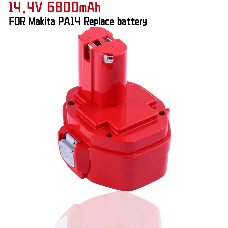 6800mah ersatz für makita pa14 14,4 v batterie, ni mh akku für 14,4 v ...