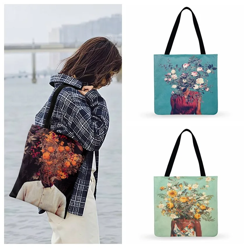 

Bird Flight In Autumn Print Tote Bag For Women Casual Tote Ladies Shoulder Bag Foldable Shopping Bag Outdoor Beach Bags