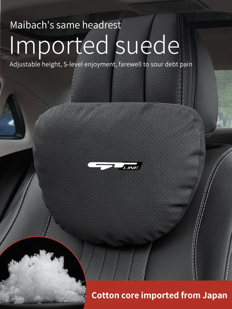 Car Neck Pillow For Kia GT Line K5 Sportage Picanto Rio Cerato Soul Carens Seltos Car Headrest Neck Support Seat Lumbar Cushion Soft Neck Pillow car neck pillow
