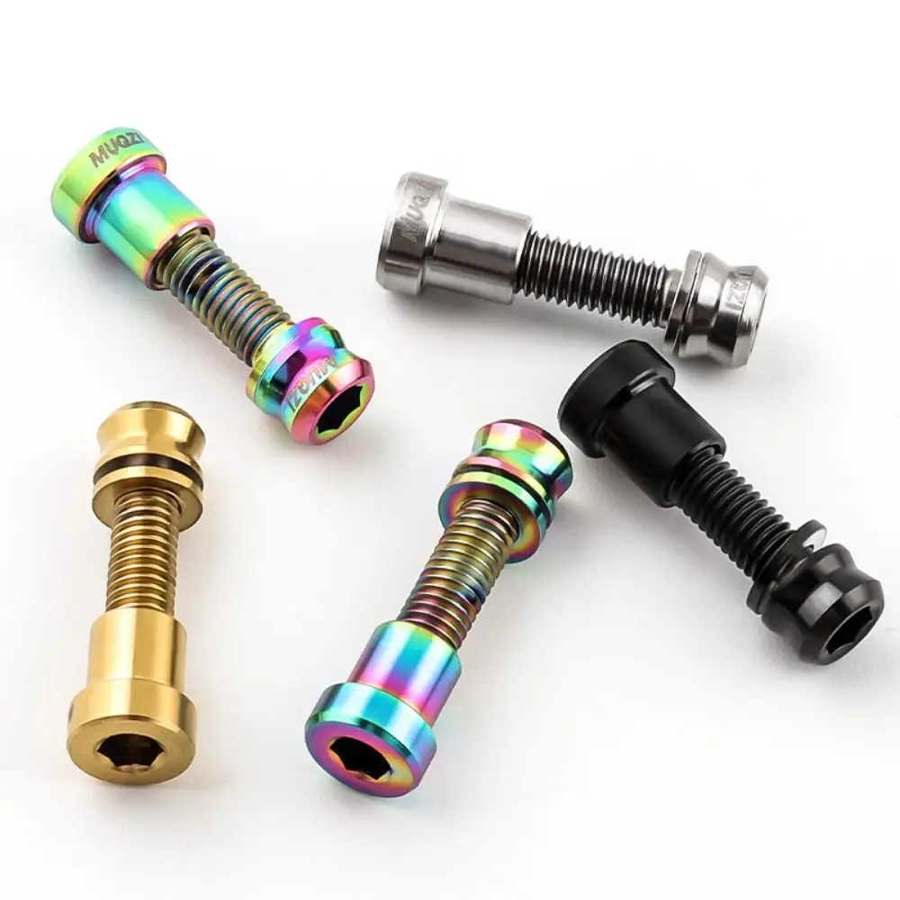 

M5*17mm M5x19mm Titanium Bolt with Nut for Carbon Bicycle Stem Fixing MTB Road Bike Handlebar Stem Rear Lock Screw Fastener