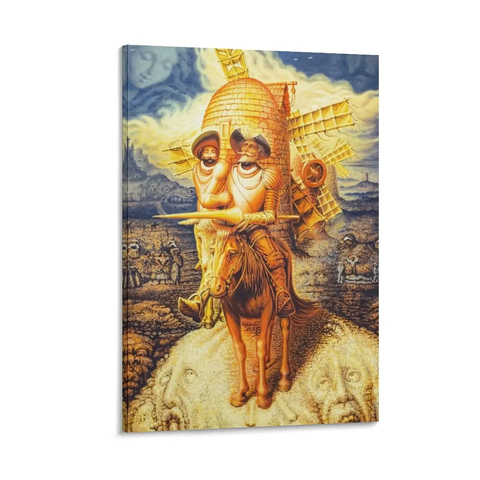 Don Quijote Knight Paint- Miguel De Cervantes Canvas Painting Estetica Room Wall Decoration Painting