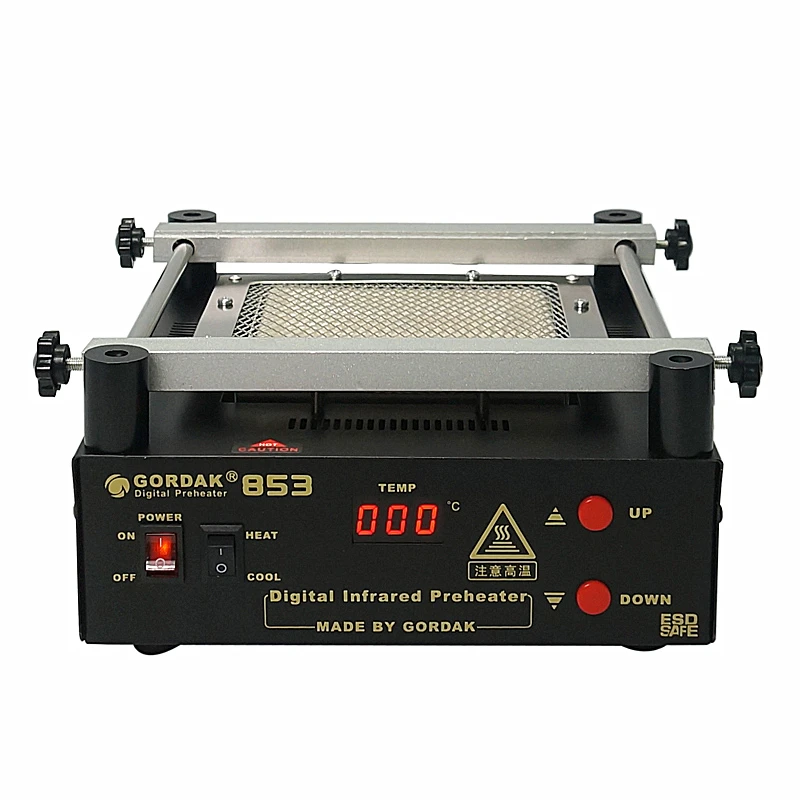 GORDAK 853 Infrared Preheating Station PCB Desoldering BGA ESD Rework  220V Hot Air Heat Gun Soldering  Lead Free digital display preheating station yihua 853a lead free rework station motherboard bga soldering station for smt rework repair