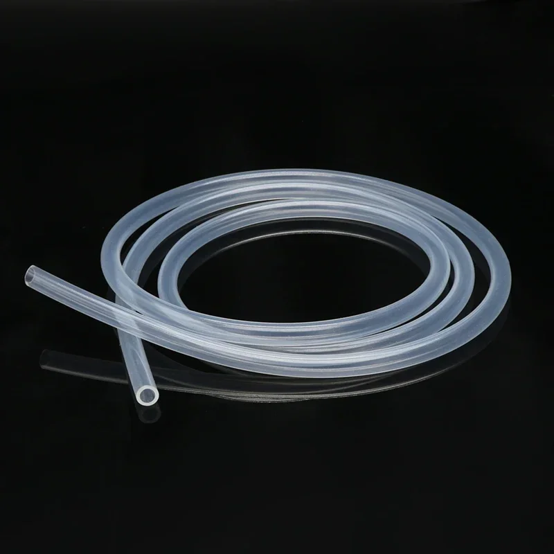 Food Grade Clear Transparent Silicone Rubber Hose 1 Meter ID 0.51 2 3 4 5 6 7 8 9 10 mm O.D Flexible Nontoxic Silicone Tube silicone tube rubber hose rubber tube rubber tubing