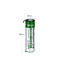 14500 3.7V  800mAh Rechargeable Batteries AA Battery with Welding Tabs for Braun Philips Electric Toothbrush Shaver Razor 6