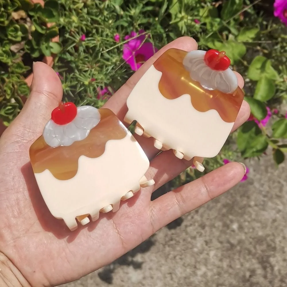 

Зажим для волос из ацетата с фруктами и уксусной кислотой