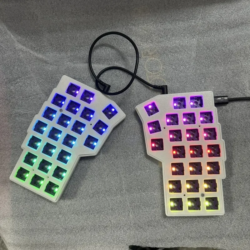 Corne V4.1 SPlit 키보드 맞춤형 단일 모드 유선 MX Axis V4 QMK/VIAL RGB 핫 스왑 PCB 인체 공학 기계식 키보드 키트 선물