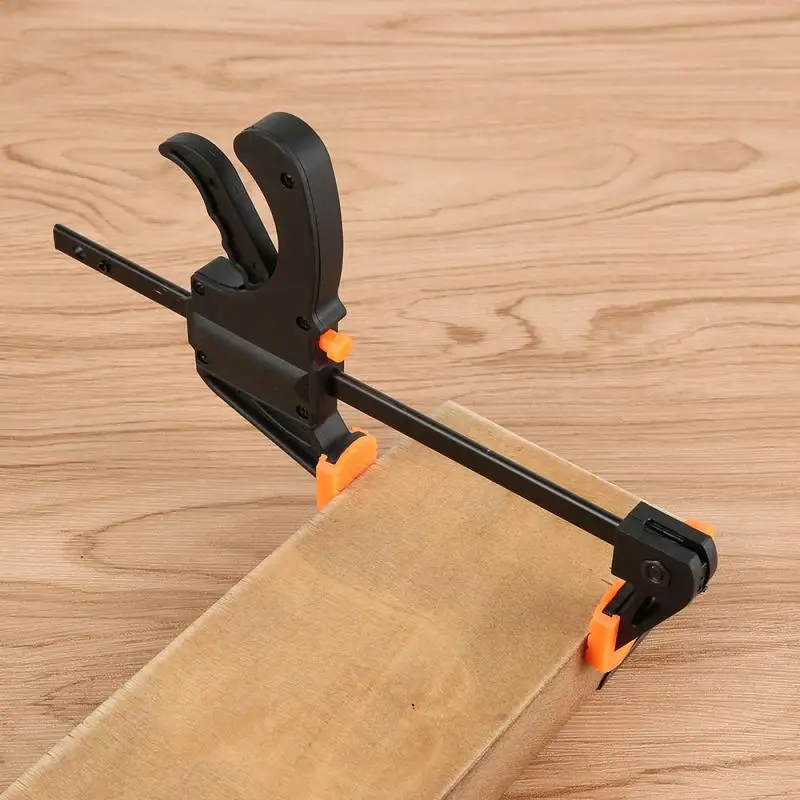 헤비 듀티 퀵 래칫 F 클램프, 목재 작업 바 클램프 클립 키트, 목공 리버스 클램핑 목재 도구, 4 인치