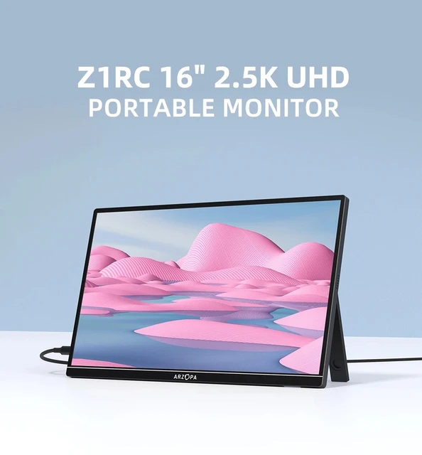ARZOPA 16 インチ 2K ポータブル モニター 16:10 IPS スクリーン