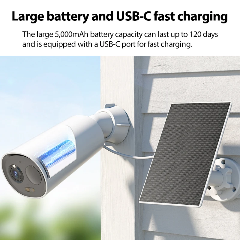 COOAU 4MP Telecamera Wi-Fi Esterno Senza Fili,Kit 4 Cam e Oannello Solare,Sistema di Sicurezza Domestica,360°,Visione Notturna a Colori,Rilevamento di Movimento,Nessun Canone Mensile,IP66,64GB Card COOAU 4MP Telecamera Wi-Fi Esterno Senza Fili,Kit 4 Cam e Oannello Solare,Sistema di Sicurezza Domestica,360°,Visione Notturna a Colori,Rilevamento di Movimento,Nessun Canone Mensile,IP66,64GB Card