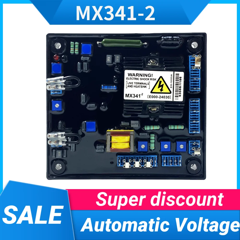 MX341-2 AVR PMG 영구 자석 발전기 자동 전압 조정기 안정기 제어 모듈 보드 발전기 부품