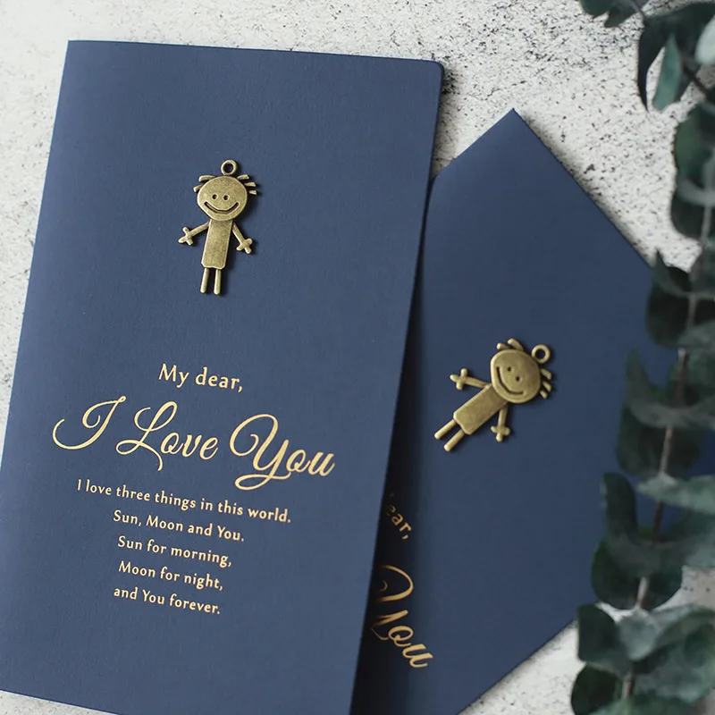 Greeting Cards Valentines Day Gift Love Gift Card Envelope Anniversary Birthday Girlfriend Boyfriend Present Wedding Gifts