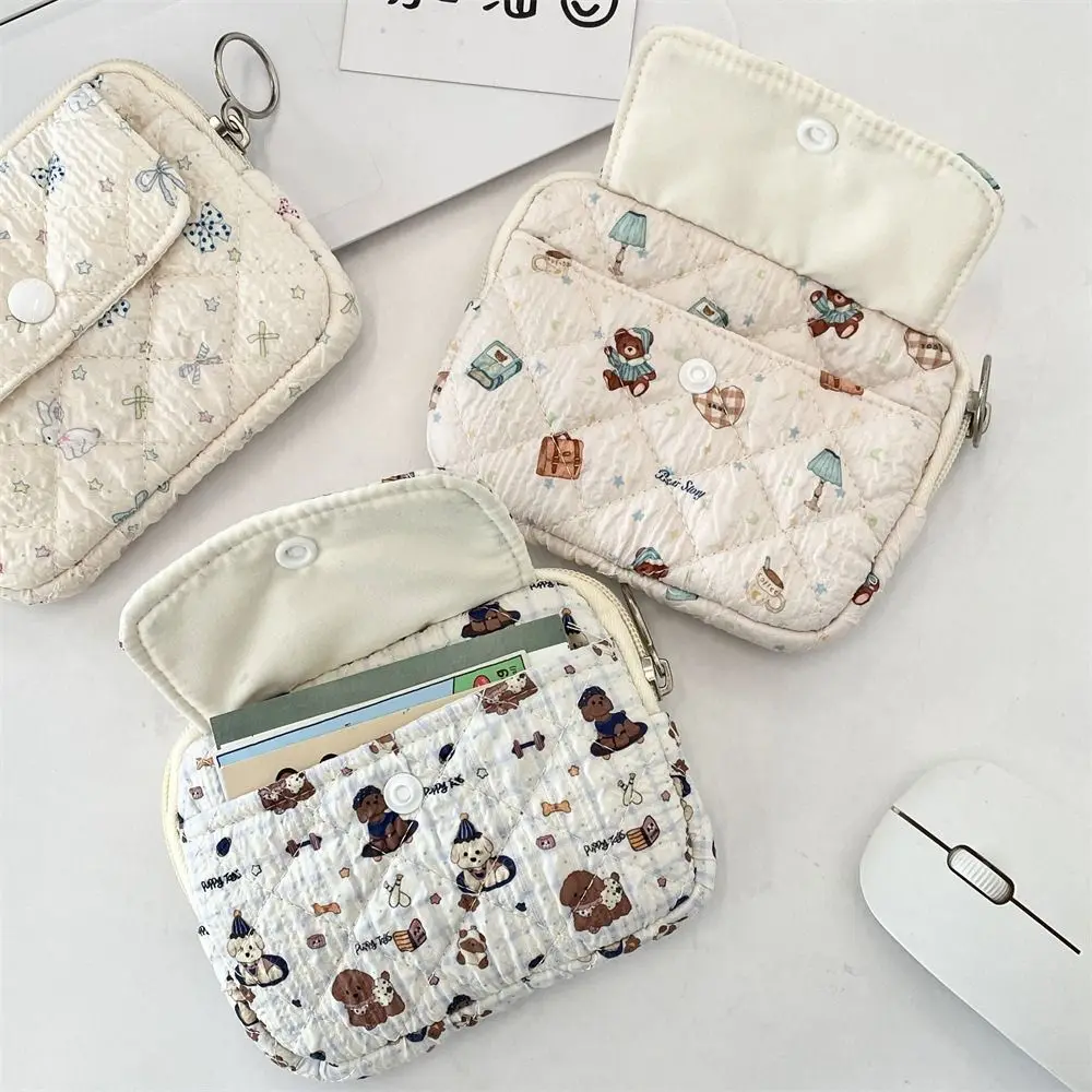 Quilted Cartoon Animal Coin Purse Storage Bag