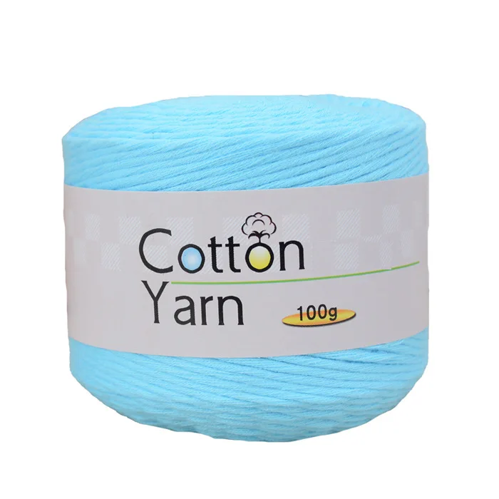1Pc 100g 100% Cotton hand knitting yarn soft Crochet Yarn knit threads For Sweater Scarf blanket hat crocheting line amigurumi 5