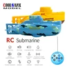 COOLBANK Mini RC Boat 6 Channel Remote Control Boat Ship Electric RC Submarine Toys Simulation RC Model Model Gift For Kids Boy 2