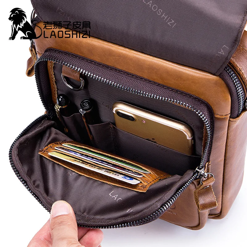 2023 New bag for men 100% Leather Men handbag Crossbody Bags Luxury Men's  designer bag high quality Messenger Bag Shoulder Bags