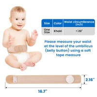 VELPEAU Umbilical Hernia Belt Baby for Infant Belly Button Wrap Truss Abdominal Binder with 3 Different Shapes Compression Pads 2