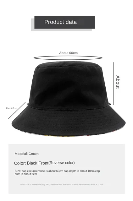 Cappello Da Pescatore XXL In Cotone - Anti UV, Reversibile E Pieghevole