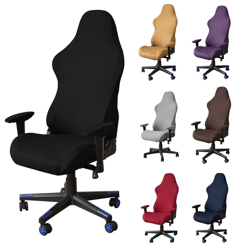 

Spandex Gaming Chair Cover Stretch Anti-Slip Office Chairs Covers Elastic Game Hall Computer Armchair Seat Cover Protector