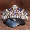 Wedding Prom Bridal Crown Rhinestone Crystal Decor Headband The Decorations Tiara Veil Headgear 2