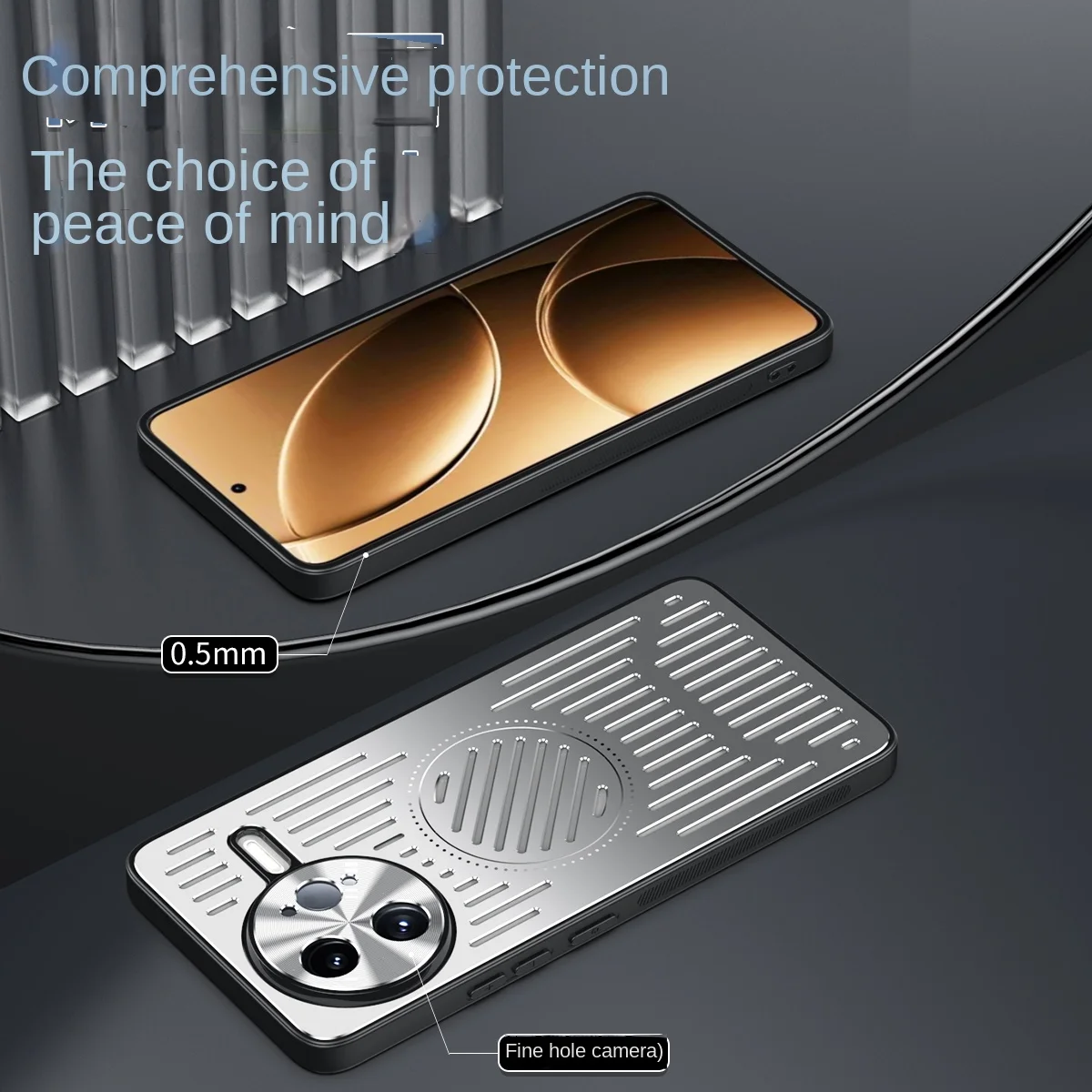Luxury Heat Dissipation Hard Magnetic Back Cover Protective Case