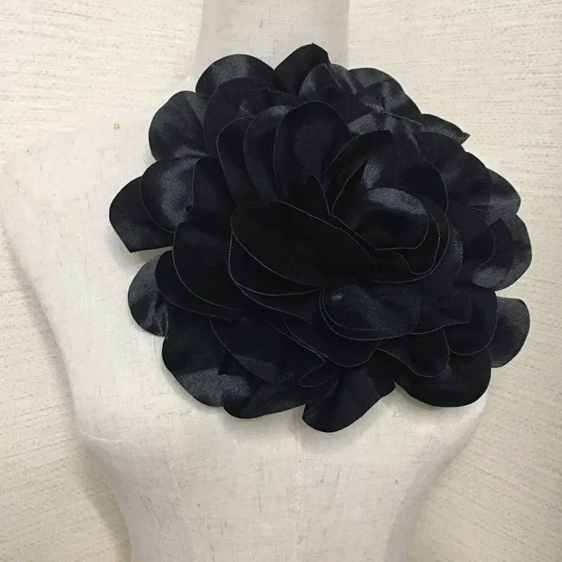 25Cm Handmade Satin Flower fabric flowers