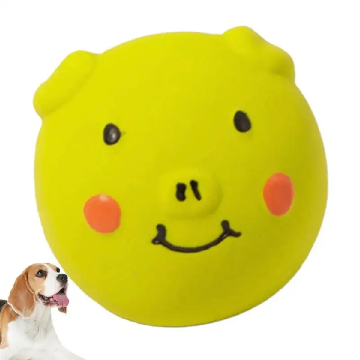 Squeaky Toys For Small Dogs Pig Shape Puppy Balls Teething Toys Pet Toys Fun For Indoor Puppies And Dogs Chewing And Playing 3