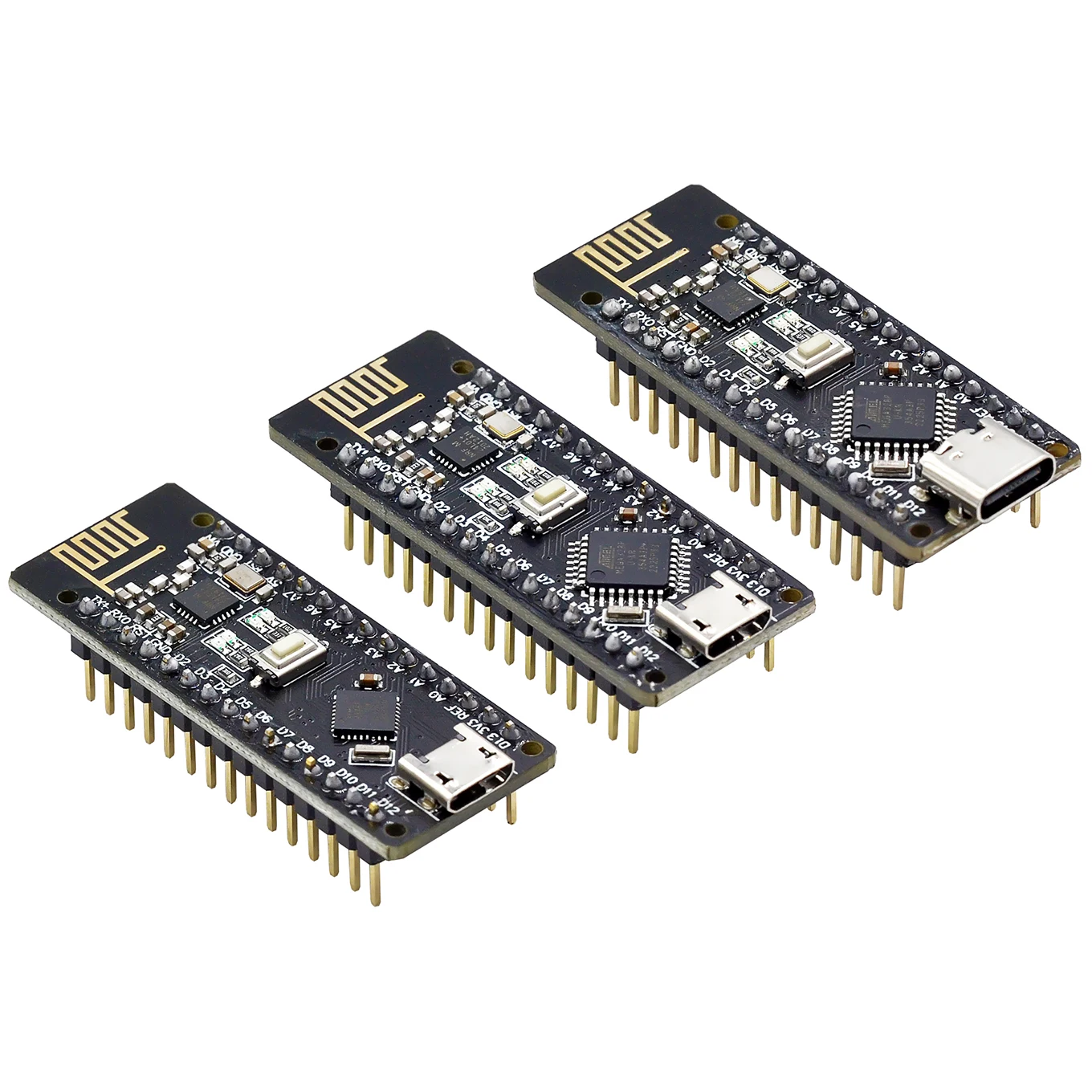 Wireless Micro USB Nano Board with Integrated NRF24L01+ 2.4G Module and ATmega328P