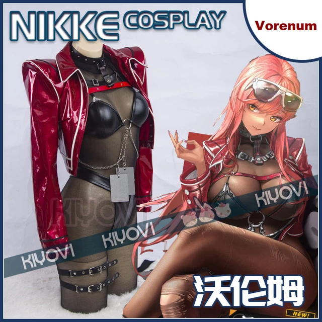 애니메이션 게임 NIKKE에서 섹시한 여성 코스프레 의상세트를 만나보세요.