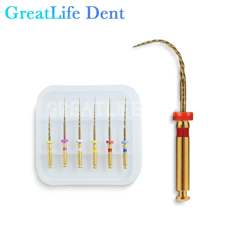 

GreatLife Dent 21mm 25mm Dentistry Endodontic Engine Use Rotary Dills Flexible Heat Activated Root Canal Endo Files Rotary