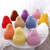 Winter Baby Hat For Kids Warm Knitted Baby Accessories Girl Boy Beanie Cap Solid Color Children Toddler Beanies Bonnet 3