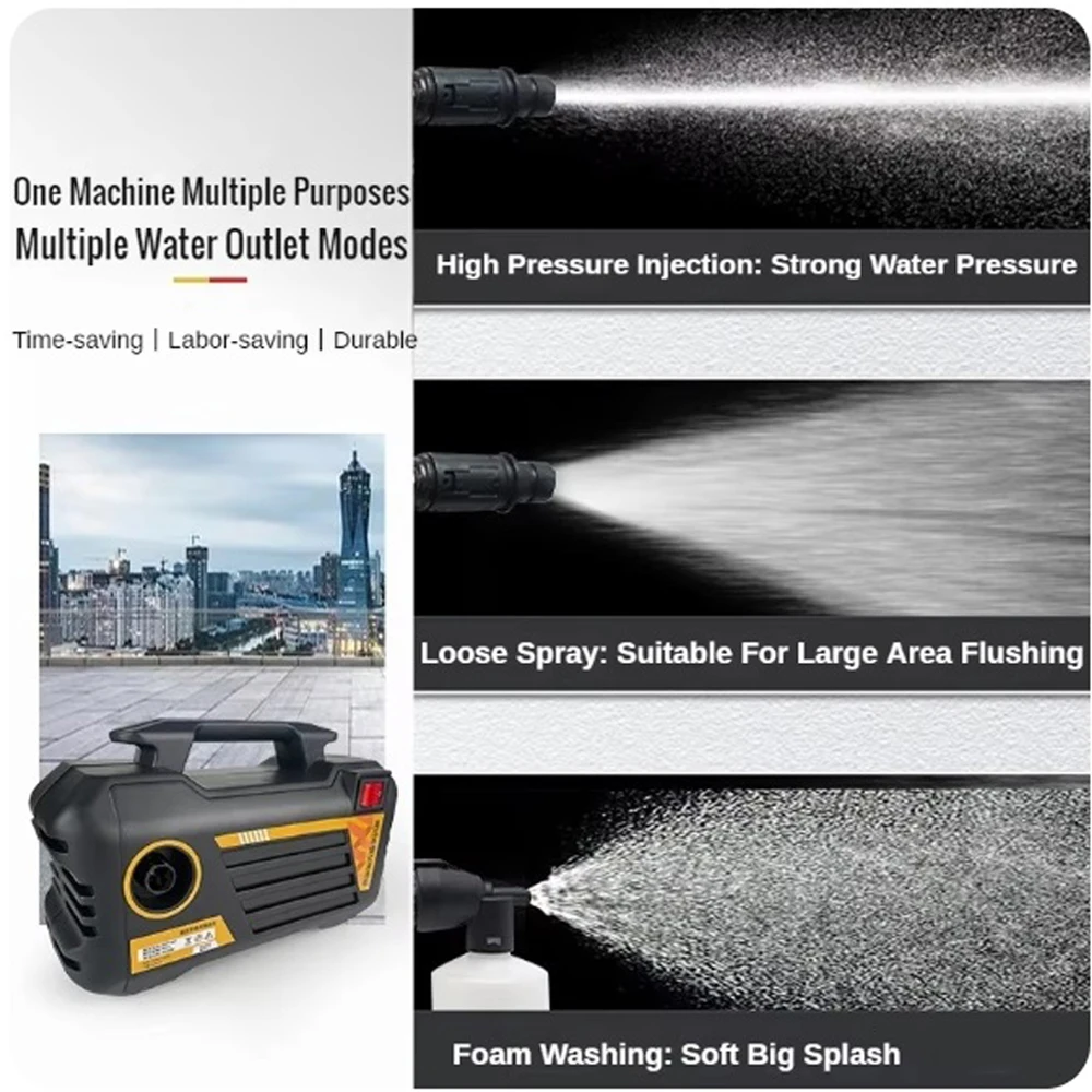 Newest 3000W Electric High Pressure Washer Powerful Car Wash Gun 220V/110V Home&Car Wash Cleaning Machine For Garden Washing