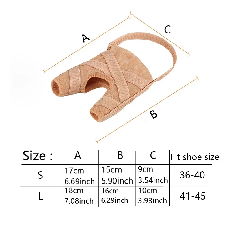 Fabric Bunion Corrector Breathable Adjustable Hallux Valgus Sleeve Spacer Separator Toe Corrector Sports Bunion Socks Running