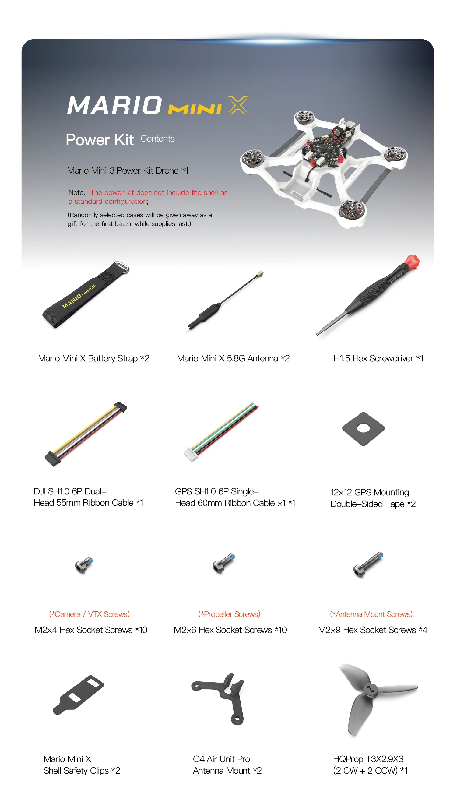 SpeedyBee Mario MiniX Serie Mini25 Pro/Mini3/Mini3 Pro/Mini35 Pro/Mini4 Pro Power Kit O4/O4 Weitwinkel/O4 Pro Air Unit Kit – Detail 23