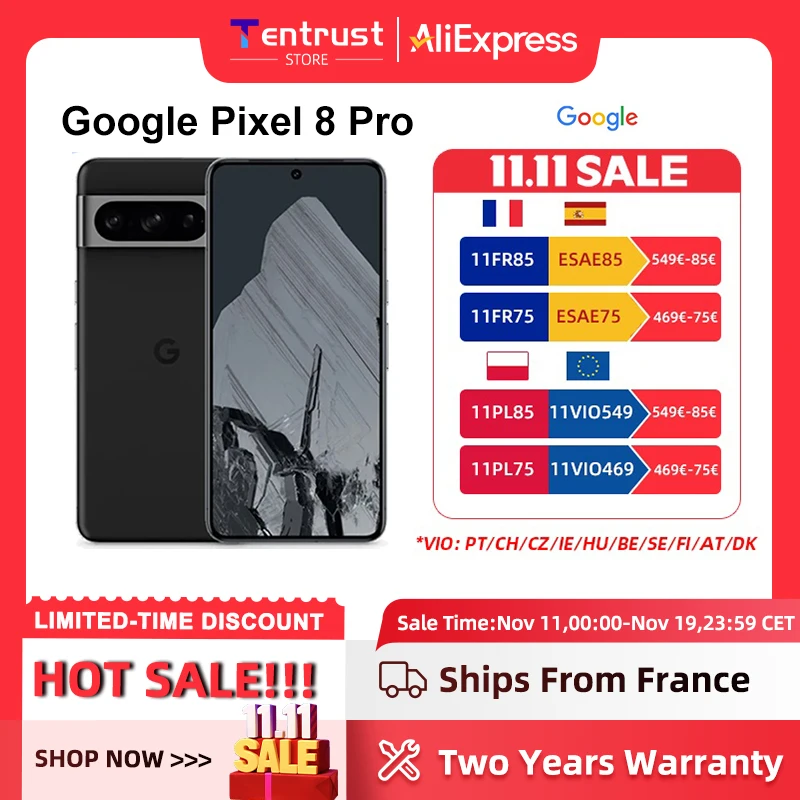 Smartfon Google Pixel 8 Pro 5G z EU za $427.42 / ~1603zł Smartfon Google Pixel 8 Pro 5G z EU za $427.42 / ~1603zł