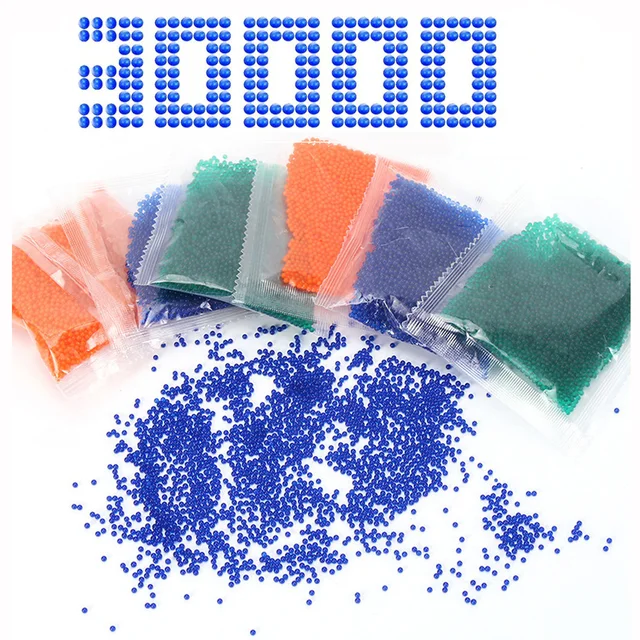 30000 Water Balls 7-8 mm Gel Splater Ball Blaster Bullets Water Ball For Outdoor Activities Shooting Team Game toys Accessories 1